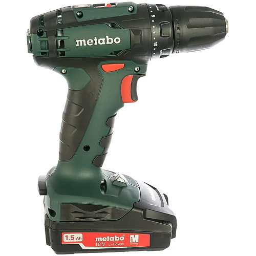 Аккумуляторная дрель-шуруповерт Metabo BS 18 1.5Ah x2 Case 602207550