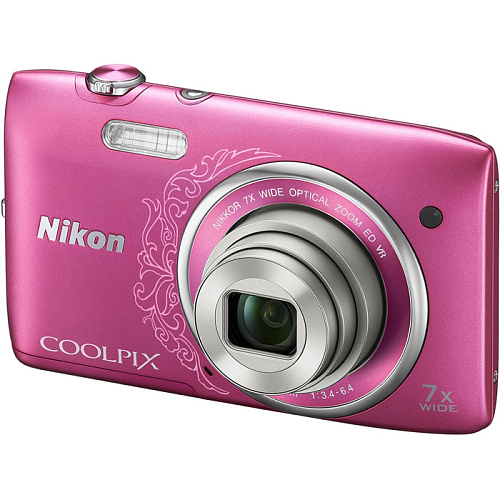 Компактная фотокамера Nikon Coolpix S3500 Pink