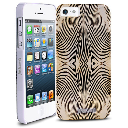 Чехол для iPhone 5 / iPhone 5S Just Cavalli Zebra, желтый