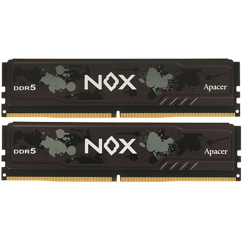 Модуль памяти DIMM 32Gb 2х16Gb DDR5 PC44800 5600MHz Apacer NOX Black Gaming (AH5U32G56C522MBAA-2)
