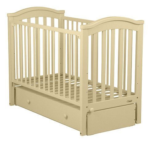 Детская кроватка Fiorellino Slovenia маятник продольный 120*60 ivory