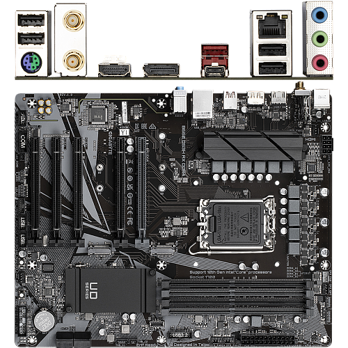 Материнская плата Gigabyte B660 DS3H AX DDR4 B660 Socket-1700 4xDDR4, 4xSATA3, RAID, 2xM.2, 1xPCI-E16x, 1xUSB3.2, 1xUSB3.2 Type C, DP, HDMI, WiFi, Glan, ATX