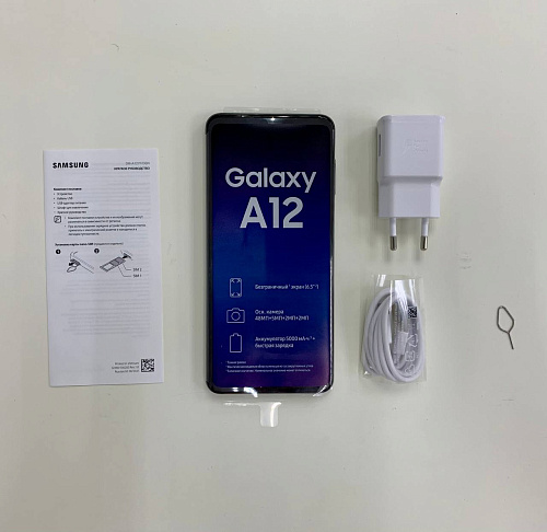 Смартфон Samsung Galaxy A12 Nacho SM-A127 4/128GB черный УЦЕНКА
