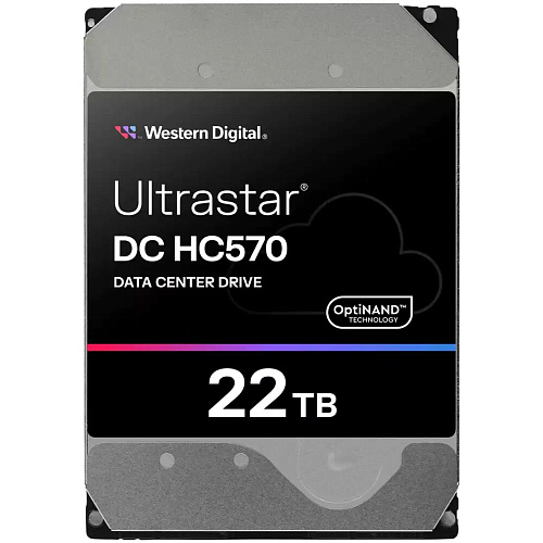 Внутренний жесткий диск 3,5" 22Tb WD (WUH722222ALE6L4 0F48155) 512Mb 7200rpm SATA3 Ultrastar DC HC570