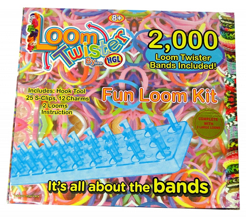 Набор для плетения из резинок браслетов Loom Twister 2000 резинок