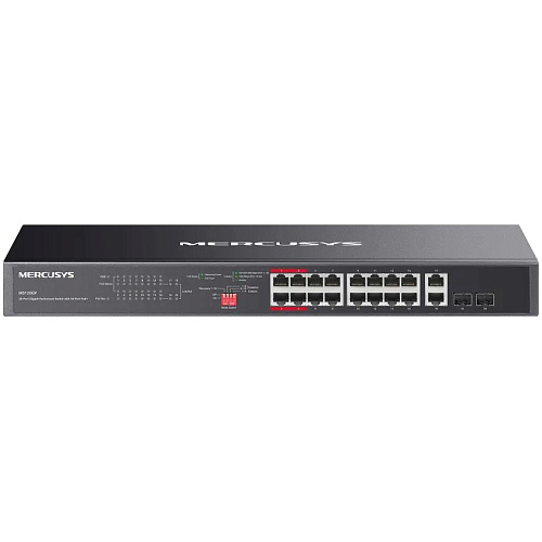 Коммутатор Mercusys MS120GP 20 ports 16 ports PoE+ 10/100/1000Mbps неуправляемый