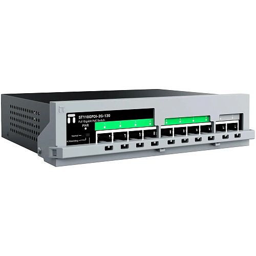 Коммутатор Netis ST110GPDI-2G-130 (L2) 10x1Гбит/с 8PoE+130W неуправляемый