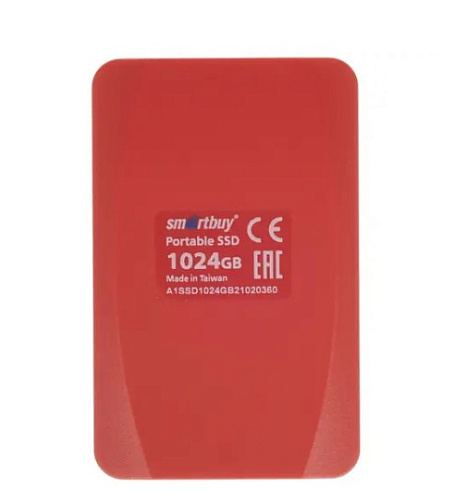 Внешний SSD-накопитель 1Tb Smartbuy A1 Drive SB001TB-A1R-U31C (SSD) USB 3.1, Красный