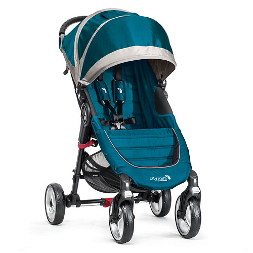 Прогулочная коляска Baby Jogger City Mini Single 4Wheel (бирюзово-серый)