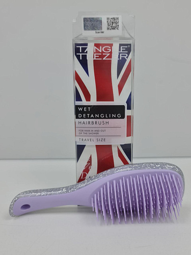 Tangle Teezer Расческа The Wet Detangler Mini Lilac Glimmer УЦЕНКА