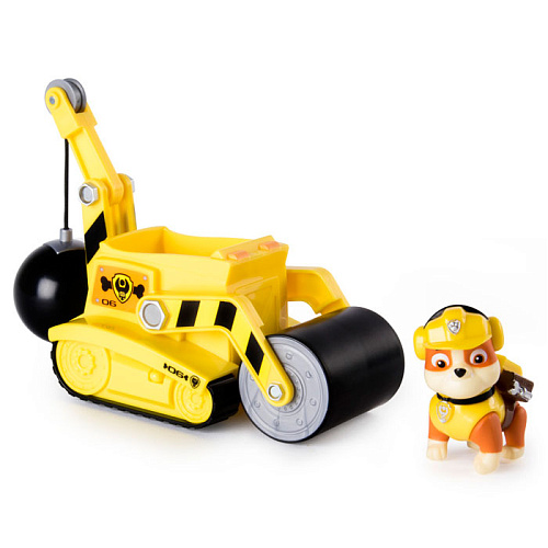 Spin Master Nickelodeon Paw Patrol Машинка спасателя и щенок Крепыш 16601 (каток)