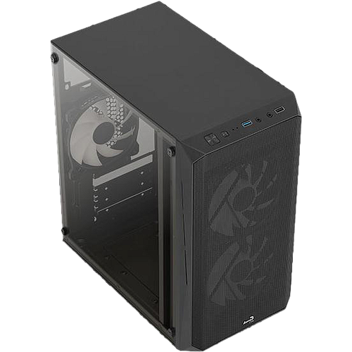 Корпус MicroATX Minitower AeroCool Cs-107-A-BK-v2 FRGB Black