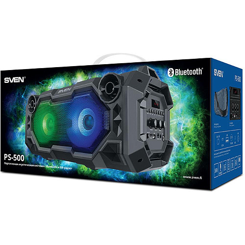 Портативная bluetooth-колонка Sven PS-500 черная