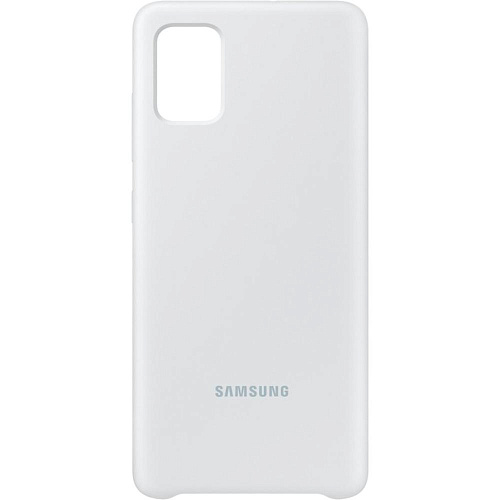 Чехол для Samsung Galaxy A51 SM-A515 Silicone Cover белый