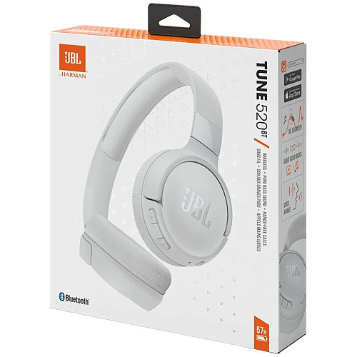 Bluetooth гарнитура JBL Tune 520BT White