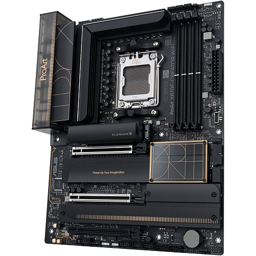 Материнская плата ASUS ProArt X870E-Creator WiFi X870E Socket AM5 4xDDR5, 4xSATA3, RAID, 4xM.2, 3xPCI-E16x, 7xUSB3.2, 3xUSB3.2 Type C, DP, HDMI, WiFi, 2xGlan, ATX