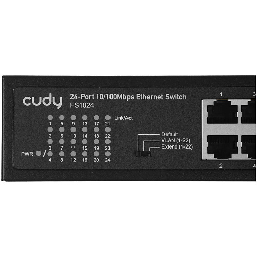 Коммутатор Cudy FS1024 (L2) неуправляемый 24 портов 10/100Мбит/с