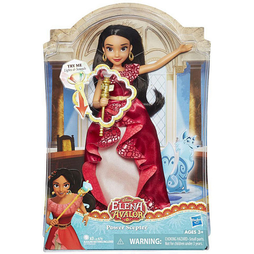 Кукла Hasbro Disney Princess Модная кукла Елена – принцесса Авалора и волшебный скипетр со световыми эффектами C0379