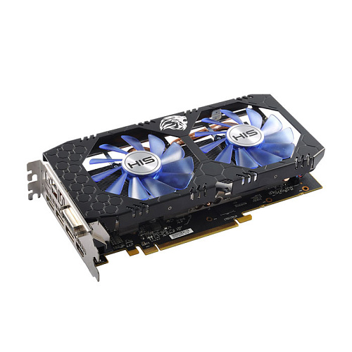 Видеокарта HIS 4096Mb RX 570 IceQ X2 OC 4GB 3xDP, HDMI, DVI Ret 