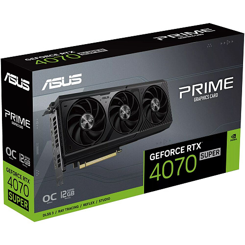 Видеокарта ASUS GeForce RTX 4070 Super 12288Mb, Prime OC 12G (Prime-RTX4070S-O12G) 1xHDMI, 3xDP, Ret