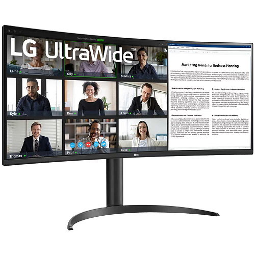 Монитор 34" LG UltraWide 34WR55QK-B VA 3440x1440 5 ms HDMI, DisplayPort