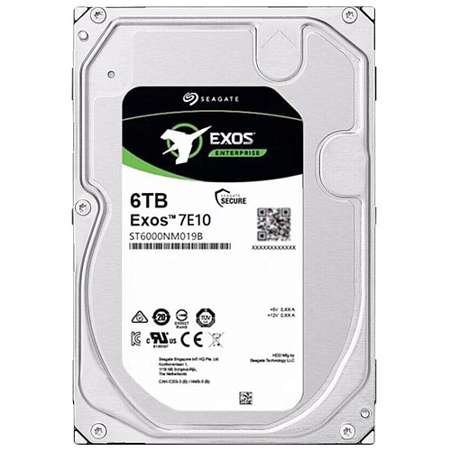 Внутренний жесткий диск 3,5" 6Tb Seagate (ST6000NM019B) 256Mb 7200rpm SATA3 Exos 7E10 HDD