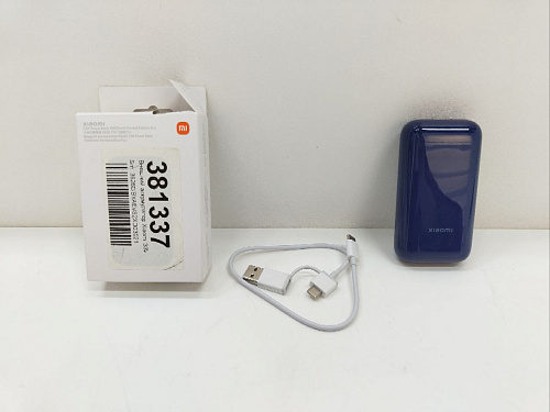 Внешний аккумулятор Xiaomi 33W Power Bank Pocket Edition Pro 10000 mAh, синий УЦЕНКА