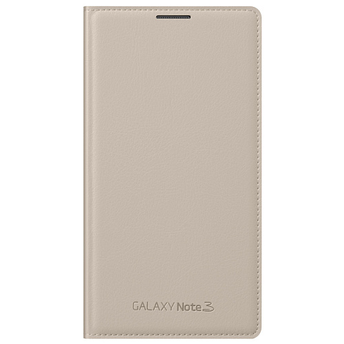 Чехол для Samsung Galaxy Note 3 N9000\N9005 Samsung Flip Wallet бежевый