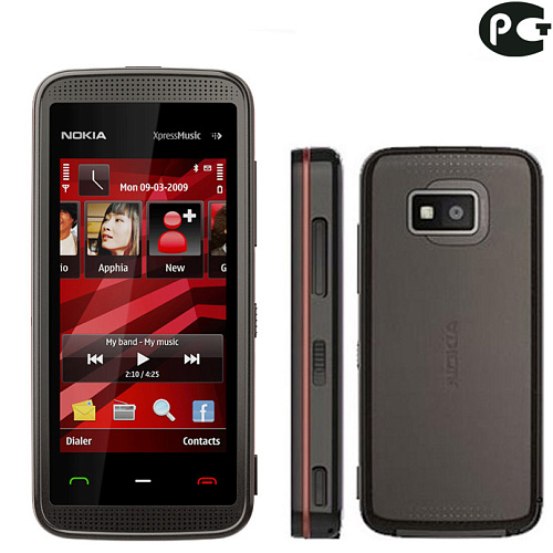 Смартфон Nokia 5530 XpressMusic black red