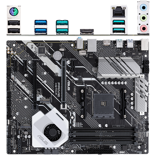 Материнская плата ASUS Prime X570-P Socket-AM4 AMD X570 4xDDR4, 6xSATA3, Raid, 2xM.2, 3xPCI-E 16x, 6xUSB 3.1, 1xGLAN,  HDMI ATX Ret