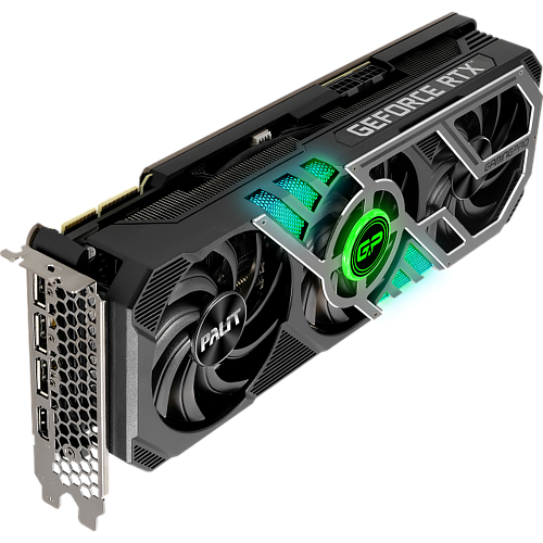 Видеокарта Palit GeForce RTX 3090 24576Mb, GamingPro (NED3090019SB-132BA) 1xHDMI, 3xDP, Ret
