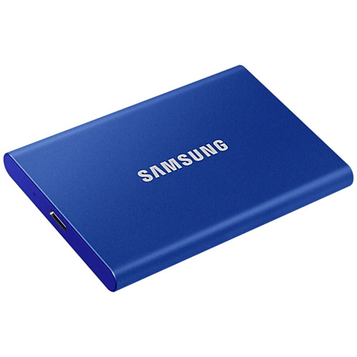 Внешний SSD-накопитель 2Tb Samsung T7 MU-PC2T0H/WW (SSD) USB 3.2 Type C Синий