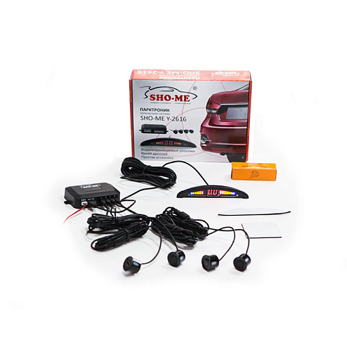 Парковочный радар Sho-Me Y-2616N04 4 датчика, 22мм, черный