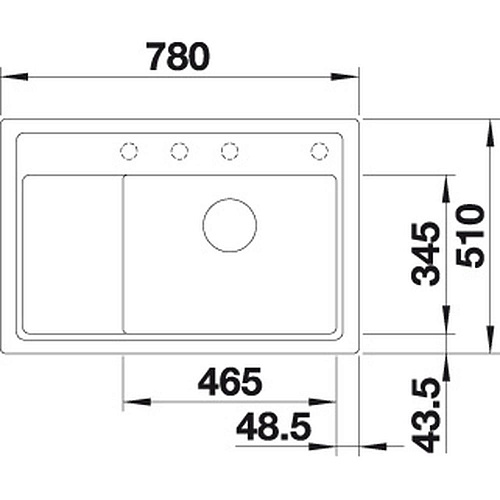 Кухонная мойка Blanco ZENAR XL 6S Compact чаша справа жемчужный 523757