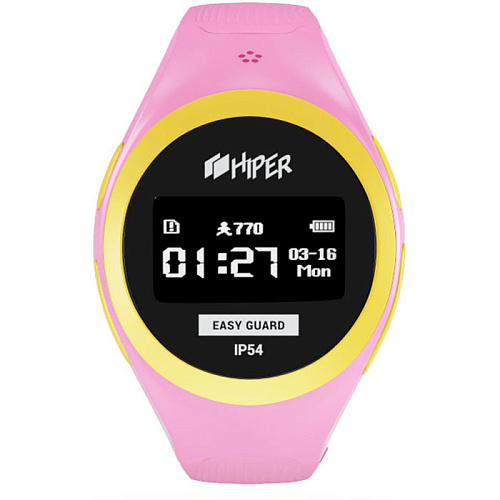 Умные часы Hiper EasyGuard розовый