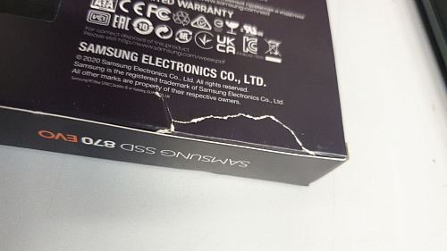 Внутренний SSD-накопитель 1000Gb Samsung 870 Evo (MZ-77E1T0BW) SATA3 2.5" УЦЕНКА