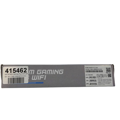 Материнская плата MSI B760M Gaming Plus WiFi B760 Socket-1700 4xDDR5, 4xSATA3, RAID, 2xM.2, 2xPCI-E16x, 4xUSB3.2, 2xDP, 2xHDMI, WiFi, 2.5Glan, mATX УЦЕНКА