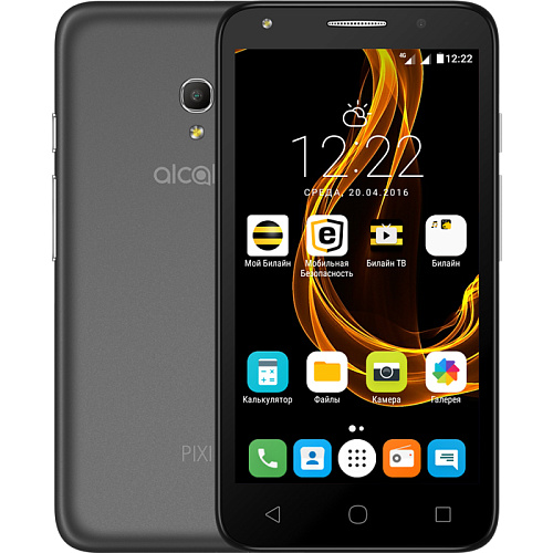 Смартфон Alcatel One Touch 5045D Pixi 4 (5) Black/Grey