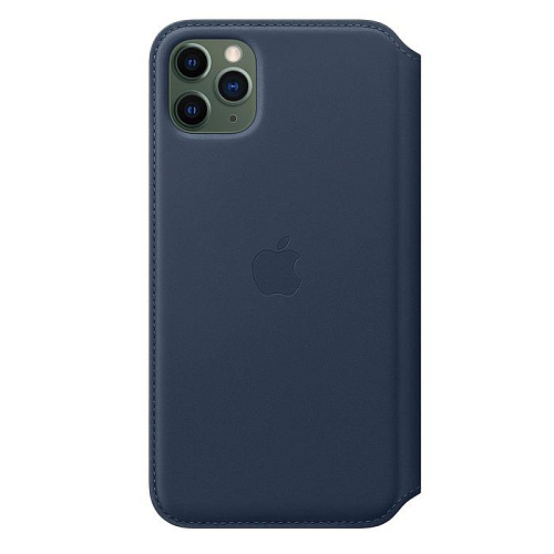 Чехол для Apple iPhone 11 Pro Max Leather Folio Deep Sea Blue