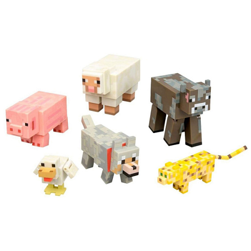 Набор игрушек Minecraft Animal Core pack, 4-8см