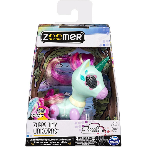 Интерактивная игрушка Spin Master Zoomer Счастливый единорог 6044201 Breeze