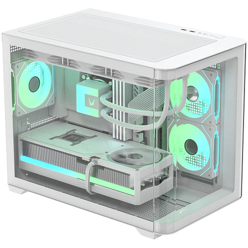 Корпус MicroATX Minitower Formula Crystal U2M Floe White