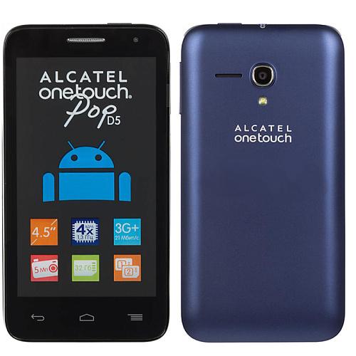 Смартфон Alcatel One Touch 5038D Pop D5 Fashion Blue