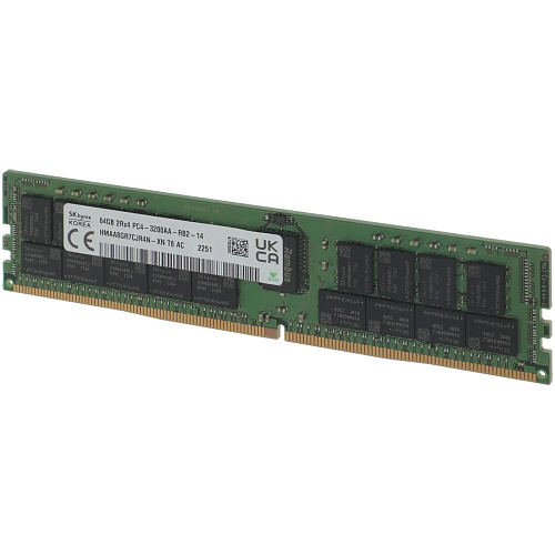 Модуль оперативной памяти 64GB (1*64GB) DRAM DDR4 3200 MT/s (PC4-25600) CL22 DR x4 ECC Registered DIMM Hynix HMAA8GR7CJR4N-XN