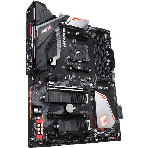 Материнская плата Gigabyte B450 AORUS Pro Socket-AM4 AMD B450 4xDDR4, 6xSATA3, RAID, 2xM.2, 3xPCI-E16x, 5xUSB 3.1, 1xUSB 3.1 Type C, DVI-D, HDMI, Glan, ATX Ret УЦЕНКА
