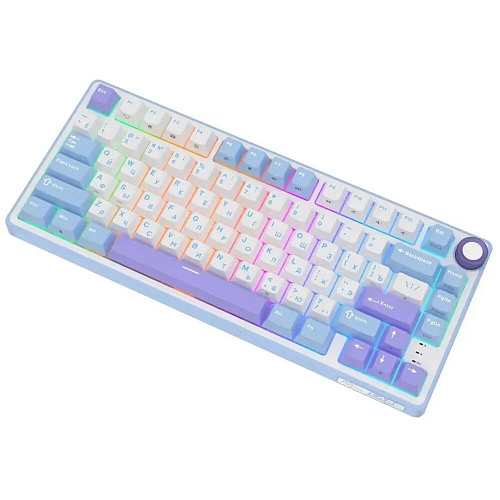 Клавиатура Royal Kludge R75 (RK Silver Switch) RGB (русская раскладка) Taro Milk