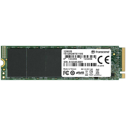 Внутренний SSD-накопитель 128Gb Transcend TS128GMTE110S MTE110S M.2 2280 PCI-E 3.0 x4
