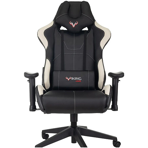 Кресло для геймера Zombie VIKING 5 AERO черный/белый эко.кожа с подголов. крестов. пластик