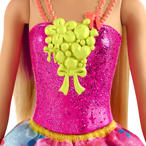 Кукла Mattel Barbie Принцесса GJK12/GJK13 блондинка, розовый топ