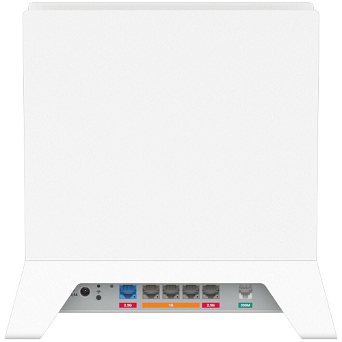 Беспроводной маршрутизатор Netcraze Titan SE NC-4210, Wi-Fi 802.11be 2.4+5 ГГц, 2x2,5 Гбит/с, 3x1 Гбит/с, M.2 2280 PCIe 3.0 ×1 NVMe, 1xUSB 2.0, 1xUSB 3.2, RJ-11